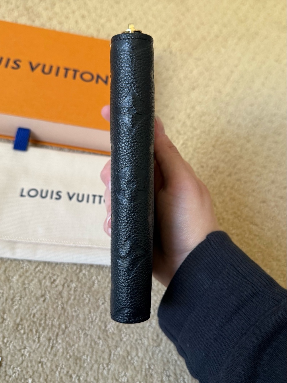 Louis Vuitton Black Empriente Leather Margot Wallet - Picture 5 of 8